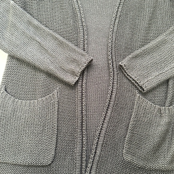 Forever 21 Gray Ribbed Knit Cardigan - Picture 2 of 4